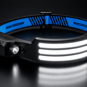3 LED Bar Headlamp with blue strap